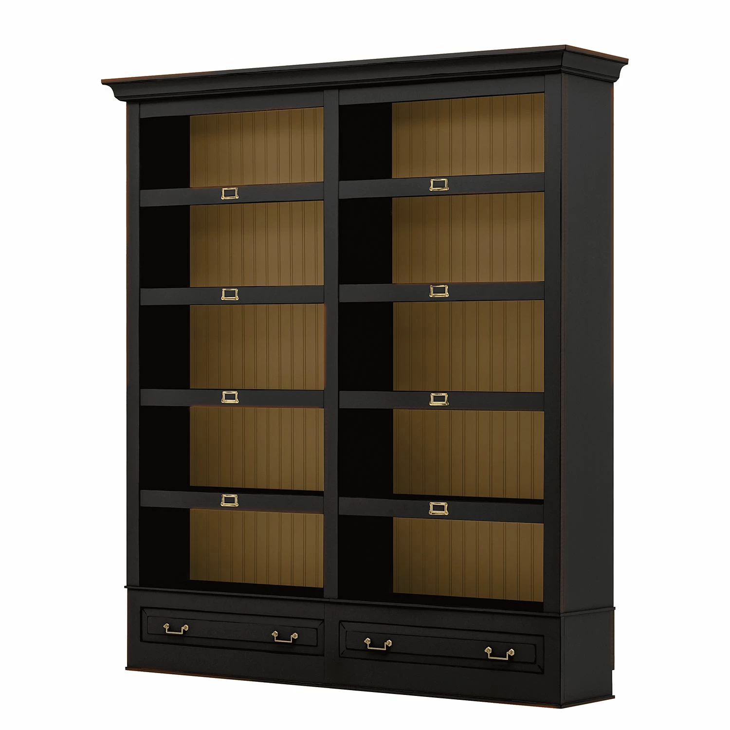 Maison Belfort Bibliothèque Azjana I - Noir / Pin couleur miel 3 Maison Belfort Bibliothèque Azjana I - Noir / Pin couleur miel