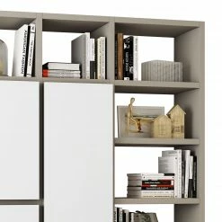 Loftscape Étagère Emporior VI - Mat beige clair - 272 cm - Blanc brillant 9 Loftscape Étagère Emporior VI - Mat beige clair - 272 cm - Blanc brillant -loftscape Boutique buecherregal emporior iv 272 cm 5032344