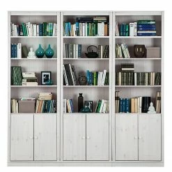 Maison Belfort Bibliothèque Lillehammer I - Epicéa blanc -loftscape Boutique buecherwand lillehammer i kiefer massiv kiefer weiss 4843792