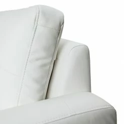 Fredriks Canapé d'angle Cavolo - Avec fonction couchage - Imitation cuir blanc - Méridienne montable à gauche ou à droite -loftscape Boutique cavolo ecksofa mit schlaffunktion kunstleder weiss ottomane rechts 1304583