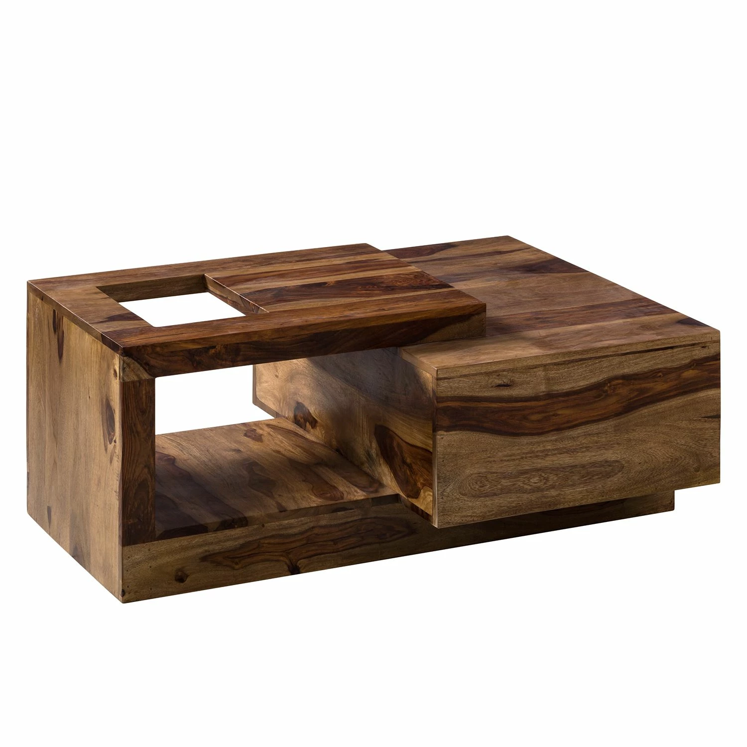 Ars Natura Table basse Amory - Sheesham massif 6 Ars Natura Table basse Amory - Sheesham massif – Image 4