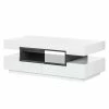 Fredriks Table basse Anna - Blanc brillanc / Gris foncé