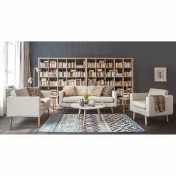 Mørteens Table basse Bergby - Chêne partiellement massif / Blanc -loftscape Boutique couchtisch bergby eiche teilmassiv weiss 4065172