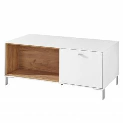 Germania Table basse Design2 - Blanc / Imitation chêne de Navarre