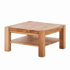 Ars Natura Table basse JanWOOD II - Bois massif - Duramen de hêtre naturel huilé