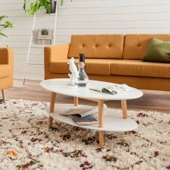 Mørteens Table basse Lindholm - Partiellement en chêne massif - Blanc 10 Mørteens Table basse Lindholm - Partiellement en chêne massif - Blanc -loftscape Boutique couchtisch lindholm weiss eiche massiv 3387053