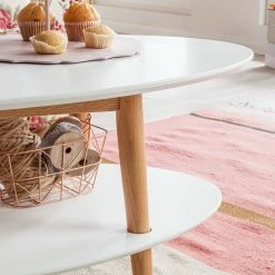 Mørteens Table basse Lindholm - Partiellement en chêne massif - Blanc 13 Mørteens Table basse Lindholm - Partiellement en chêne massif - Blanc -loftscape Boutique couchtisch lindholm weiss eiche massiv 3387745