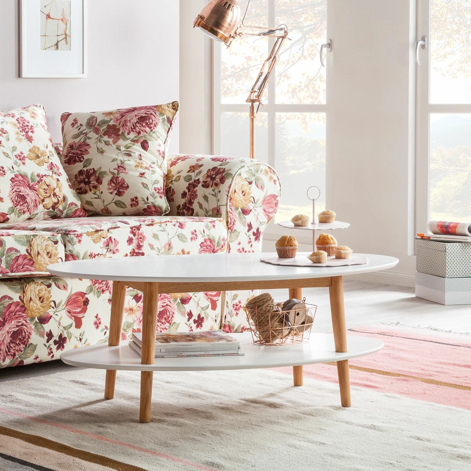 Mørteens Table basse Lindholm - Partiellement en chêne massif - Blanc 8 Mørteens Table basse Lindholm - Partiellement en chêne massif - Blanc – Image 6