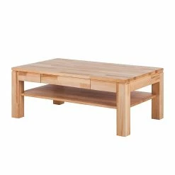 Ars Natura Table basse Mikkel - Duramen de hĂȘtre huilĂ©