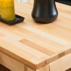 Ars Natura Table basse Mikkel - Duramen de hêtre huilé -loftscape Boutique couchtisch mikkel kernbuche geoelt 1432785