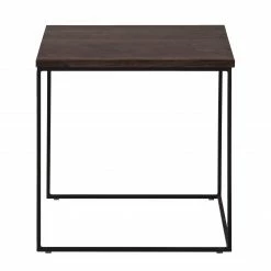 Ars manufacti Table basse Minneola (2 éléments) - Chêne foncé -loftscape Boutique couchtisch minneola 2 teilig eiche massiv metall eiche dunkel 4670948