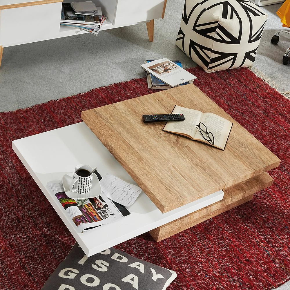 Loftscape Table basse Orsa - Imitation chêne de Sonoma / Blanc 6 Loftscape Table basse Orsa - Imitation chêne de Sonoma / Blanc – Image 4