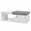 Fredriks Table basse Smithers - Blanc / Imitation béton -loftscape Boutique couchtisch smithers beton dekor weiss 5240684