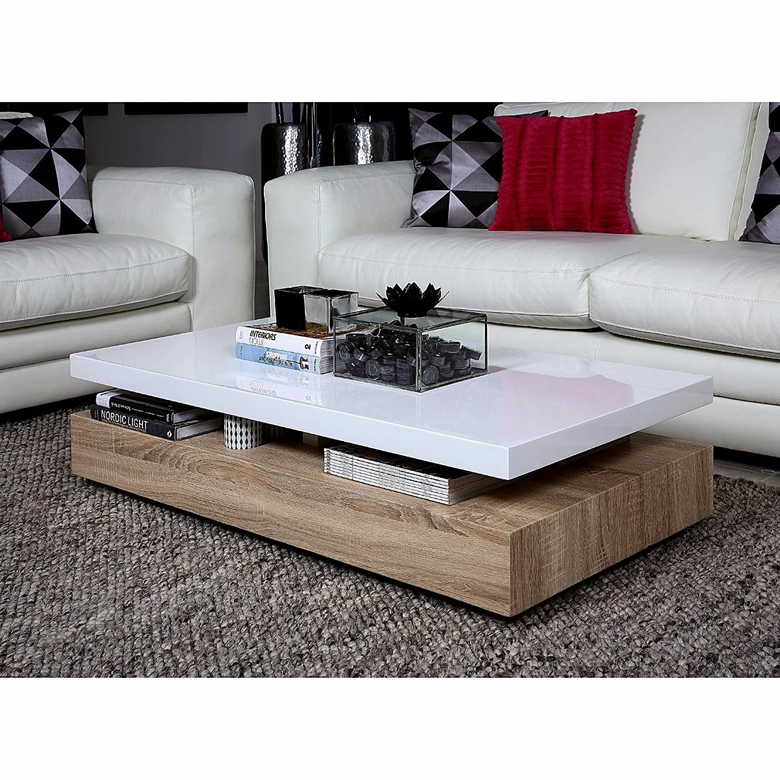 Loftscape Table basse Sono - Blanc brillant 4 Loftscape Table basse Sono - Blanc brillant – Image 2