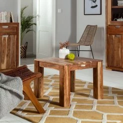 Wolf-Möbel Table basse Vision - Acacia massif - 58 x 58 cm -loftscape Boutique couchtisch vision akazie massiv 58 x 58 cm 4023328