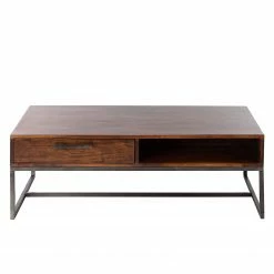 Ars manufacti Table basse Woodson II - Acacia brun -loftscape Boutique couchtisch woodson ii akazie massiv eisen akazie braun 4580720