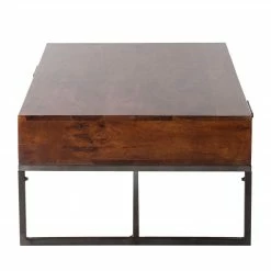 Ars manufacti Table basse Woodson II - Acacia brun -loftscape Boutique couchtisch woodson ii akazie massiv eisen akazie braun 4580724