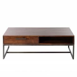 Ars manufacti Table basse Woodson II - Acacia brun -loftscape Boutique couchtisch woodson ii akazie massiv eisen akazie braun 4580728