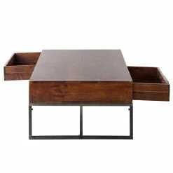 Ars manufacti Table basse Woodson II - Acacia brun -loftscape Boutique couchtisch woodson ii akazie massiv eisen akazie braun 4580740