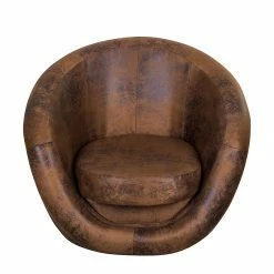 Fredriks Fauteuil pivotant Marvin - Aspect cuir vieilli - Marron 16 Fredriks Fauteuil pivotant Marvin - Aspect cuir vieilli - Marron -loftscape Boutique drehsessel marvin antiklederlook braun 348319