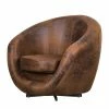 Fredriks Fauteuil pivotant Marvin - Aspect cuir vieilli - Marron 1 Fredriks Fauteuil pivotant Marvin - Aspect cuir vieilli - Marron -loftscape Boutique drehsessel marvin antiklederlook braun 348324
