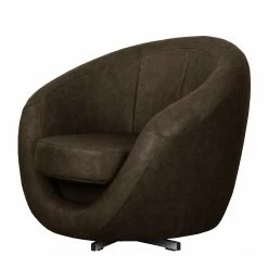 Fredriks Fauteuil pivotant Marvin - Marron foncé