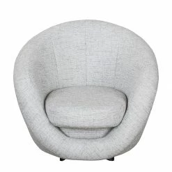Fredriks Fauteuil pivotant Marvin - Argenté -loftscape Boutique drehsessel marvin strukturstoff silber 1756350