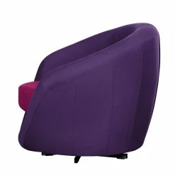 Fredriks Fauteuil pivotant Marvin - Tissu - Aubergine / Rose 13 Fredriks Fauteuil pivotant Marvin - Tissu - Aubergine / Rose -loftscape Boutique drehsessel marvin webstoff aubergine pink 382749