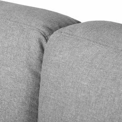 Fredriks Canapé d'angle Agueda - Gris - Méridienne courte à droite (vue de face) -loftscape Boutique ecksofa agueda webstoff longchair ottomane davorstehend rechts grau 2658390