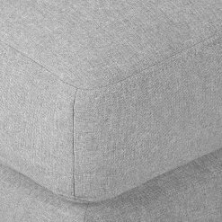 Fredriks Canapé d'angle Agueda - Gris - Méridienne courte à droite (vue de face) -loftscape Boutique ecksofa agueda webstoff longchair ottomane davorstehend rechts grau 2658394