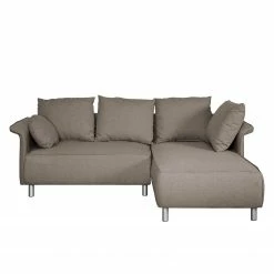 Fredriks Canapé d'angle Ambesia - Cappuccino - Sans repose-pieds -loftscape Boutique ecksofa ambesia strukturstoff longchair beidseitig montierbar ohne hocker cappuccino 4466032