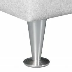 Fredriks Canapé d'angle Arietta - Gris platine - Méridienne courte à droite (vue de face) -loftscape Boutique ecksofa arietta webstoff longchair davorstehend rechts platingrau 3756280