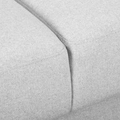 Fredriks Canapé d'angle Arietta - Gris platine - Méridienne courte à droite (vue de face) -loftscape Boutique ecksofa arietta webstoff longchair davorstehend rechts platingrau 3756308