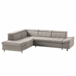 Fredriks Canapé d'angle Ayna - Cachemire - Méridienne longue à gauche (vue de face) - Avec fonction couchage