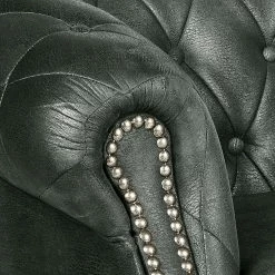 Ars manufacti Canapé d'angle Benavente - Anthracite - Méridienne courte à droite (vue de face) -loftscape Boutique ecksofa benavente antiklederoptik anthrazith longchair davorstehend rechts 437329