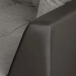 Roomscape Canapé d'angle Brandon - Cuir synthétique marron foncé - Méridienne à droite (vue de face) 25 Roomscape Canapé d'angle Brandon - Cuir synthétique marron foncé - Méridienne à droite (vue de face) -loftscape Boutique ecksofa brandon kunstleder dunkelbraun ottomane davorstehend rechts 395098