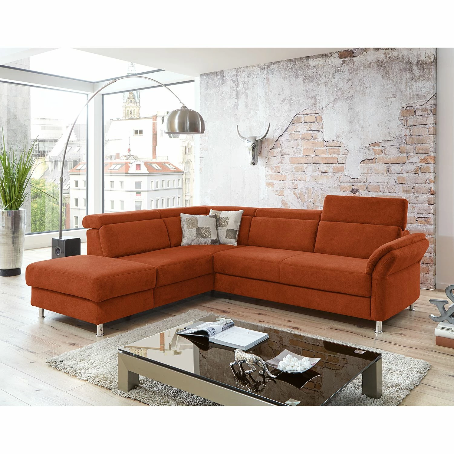 Fredriks Canapé d'angle Calang - Marron miel - Méridienne longue à gauche (vue de face) - Sans fonction 6 Fredriks Canapé d'angle Calang - Marron miel - Méridienne longue à gauche (vue de face) - Sans fonction – Image 4