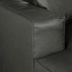 Loftscape Canapé d'angle Calli - Cuir synthétique anthracite - Méridienne à gauche (vue de face) 18 Loftscape Canapé d'angle Calli - Cuir synthétique anthracite - Méridienne à gauche (vue de face) -loftscape Boutique ecksofa calli kunstleder anthrazit longchair davorstehend links 394644