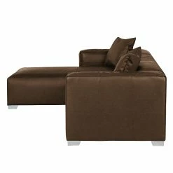 Loftscape Canapé d'angle Calli - Cuir synthétique marron - Méridienne à gauche (vue de face) 17 Loftscape Canapé d'angle Calli - Cuir synthétique marron - Méridienne à gauche (vue de face) -loftscape Boutique ecksofa calli kunstleder braun longchair davorstehend links 394747