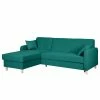 Mørteens Canapé d'angle convertible Clintwood - Tissu - Méridienne à monter à gauche ou à droite - Turquoise -loftscape Boutique ecksofa clintwood mit schlaffunktion webstoff longchair beidseitig montierbar tuerkis 4514820