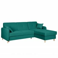 Mørteens Canapé d'angle convertible Clintwood - Tissu - Méridienne à monter à gauche ou à droite - Turquoise 13 Mørteens Canapé d'angle convertible Clintwood - Tissu - Méridienne à monter à gauche ou à droite - Turquoise -loftscape Boutique ecksofa clintwood mit schlaffunktion webstoff longchair beidseitig montierbar tuerkis 4514844