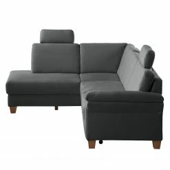 Ars Natura Canapé d'angle Davao - Microfibre -loftscape Boutique ecksofa davao microfaser ottomane davorstehend links mit schlaffunktion dunkelgrau 4796844