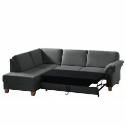 Ars Natura Canapé d'angle Davao - Microfibre -loftscape Boutique ecksofa davao microfaser ottomane davorstehend links mit schlaffunktion dunkelgrau 4796872