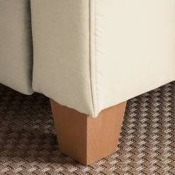 Ars Natura Canapé d'angle Davao - Microfibre -loftscape Boutique ecksofa davao microfaser ottomane davorstehend links ohne schlaffunktion creme 4643388