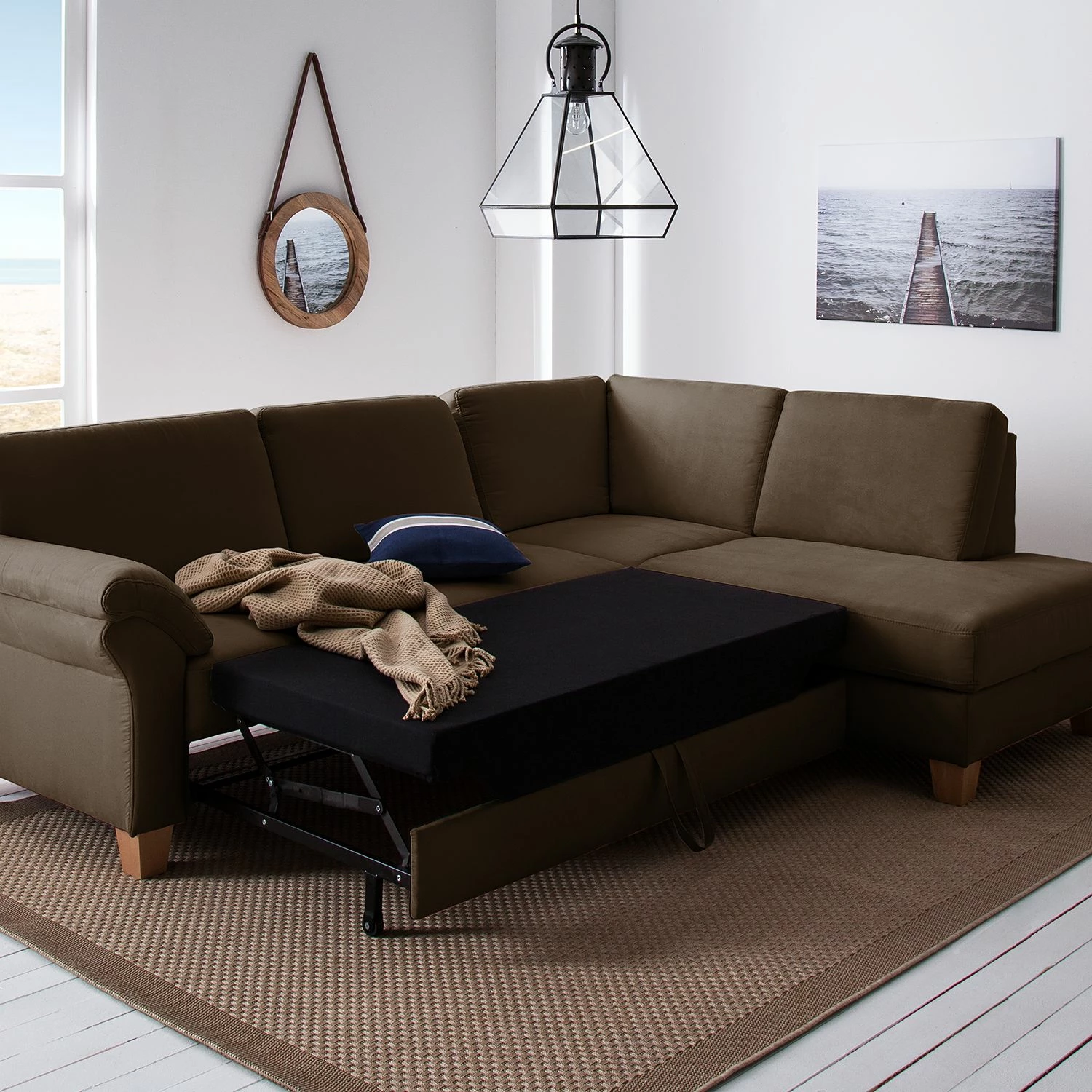 Ars Natura Canapé d'angle Davao - Marron - Méridienne longue à droite (vue de face) 7 Ars Natura Canapé d'angle Davao - Marron - Méridienne longue à droite (vue de face) – Image 5