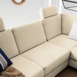 Ars Natura Canapé d'angle Davao - Microfibre 41 Ars Natura Canapé d'angle Davao - Microfibre -loftscape Boutique ecksofa davao microfaser ottomane davorstehend rechts mit schlaffunktion creme 4643608