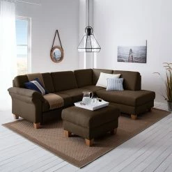 Ars Natura Canapé d'angle Davao - Marron - Méridienne longue à droite (vue de face) 27 Ars Natura Canapé d'angle Davao - Marron - Méridienne longue à droite (vue de face) -loftscape Boutique ecksofa davao microfaser ottomane davorstehend rechts ohne schlaffunktion braun 4643432 1