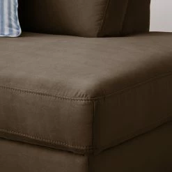 Ars Natura Canapé d'angle Davao - Marron - Méridienne longue à droite (vue de face) 43 Ars Natura Canapé d'angle Davao - Marron - Méridienne longue à droite (vue de face) -loftscape Boutique ecksofa davao microfaser ottomane davorstehend rechts ohne schlaffunktion braun 4643444 1