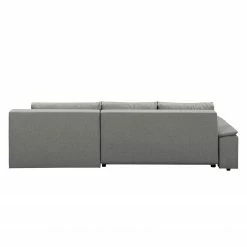 Fredriks Canapé d'angle Dengie (convertible) - Tissu structuré -loftscape Boutique ecksofa dengie mit schlaffunktion strukturstoff longchair davorstehend rechts platin 5055612