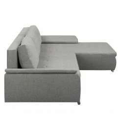 Fredriks Canapé d'angle Dengie (convertible) - Tissu structuré -loftscape Boutique ecksofa dengie mit schlaffunktion strukturstoff longchair davorstehend rechts platin 5055616